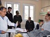 حضور سردار علی محمدی در بیمارستان امام رضا(ع)