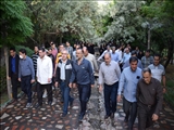 گزارش تصویری از پیاده روی صبحگاهی کارکنان